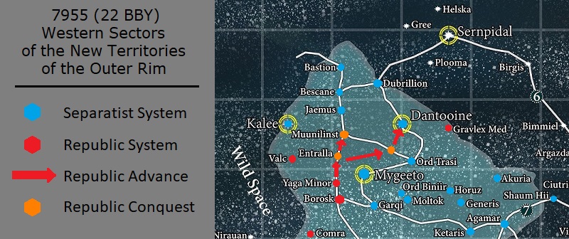 Clone Wars Campaign Map, 22 BBY