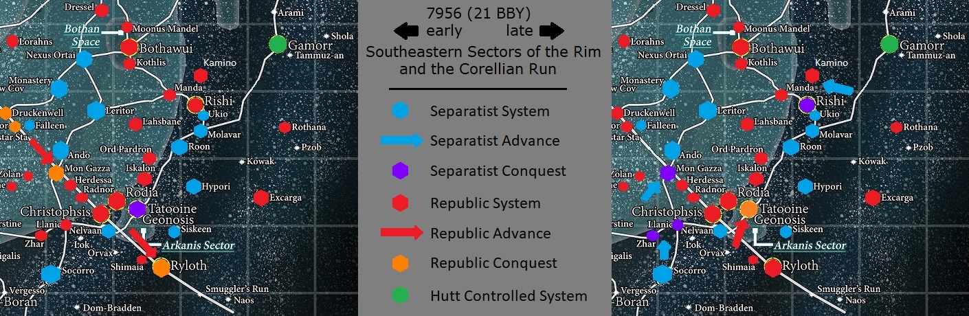 Clone Wars Campaign Map, 21 BBY