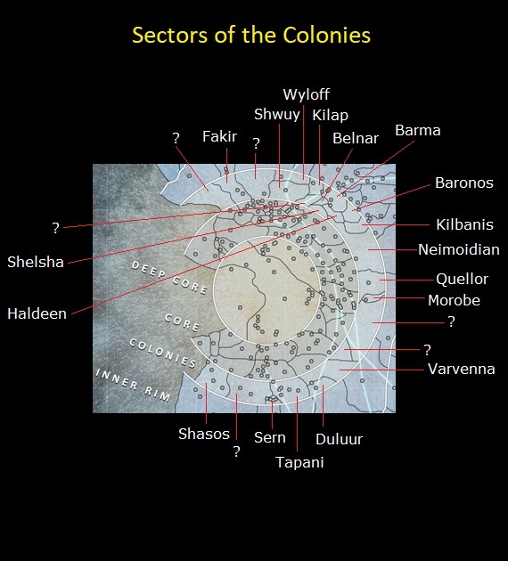Star Wars Colonies Sector Map