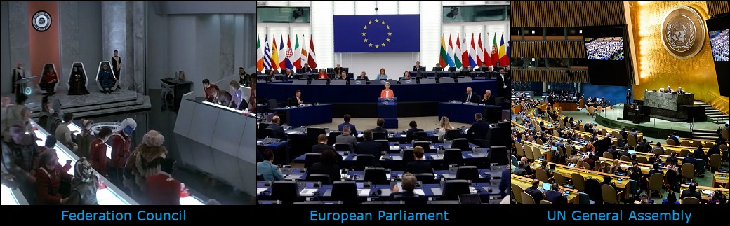 Federation Council, EU Parliament, UN Assembly