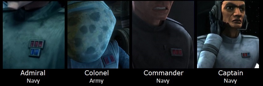 Galactic Republic Rank Insignia, Canon